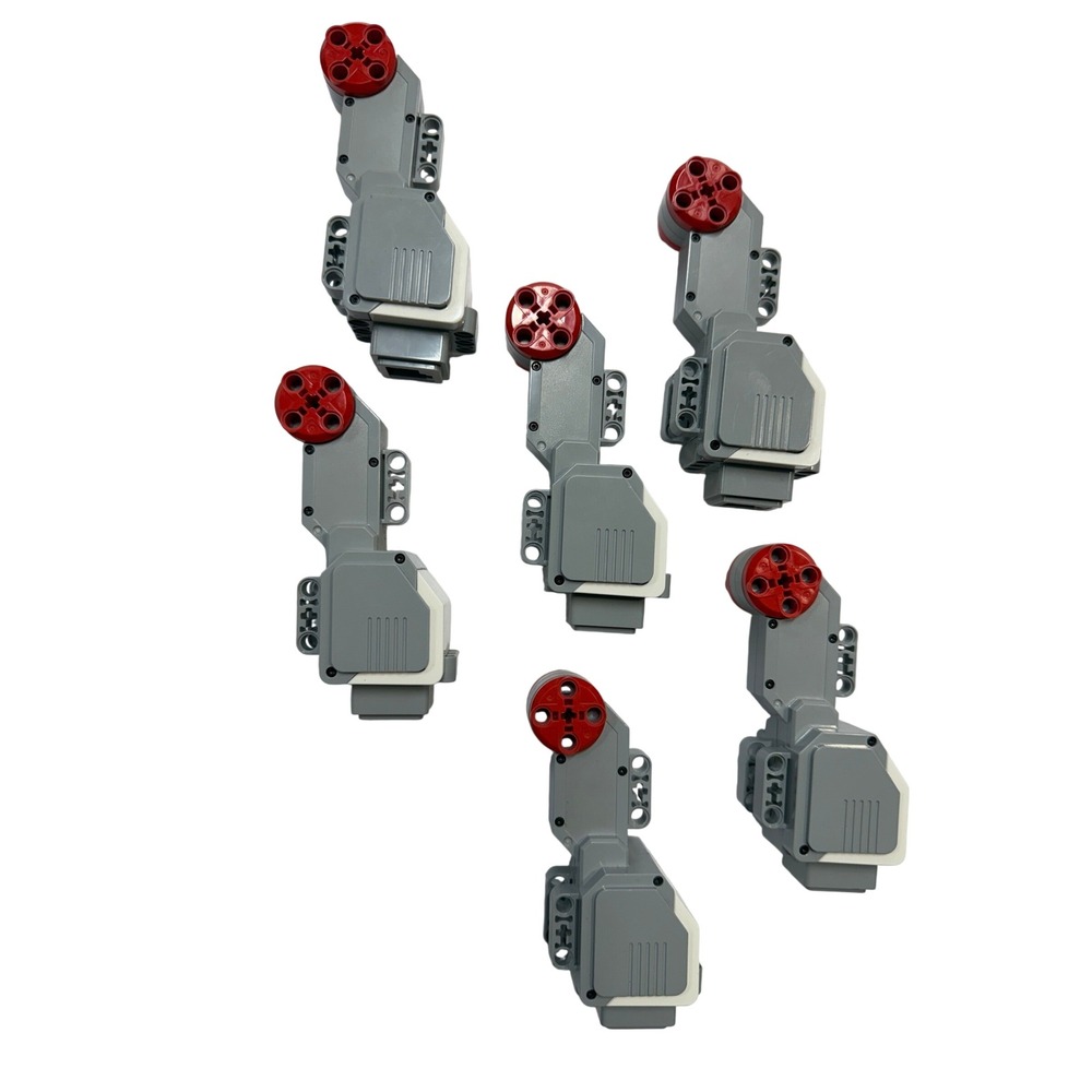 LEGO Technic Mindstorms EV3 Large Servo Motor 95643 Lot of 6 Grey Red Hub